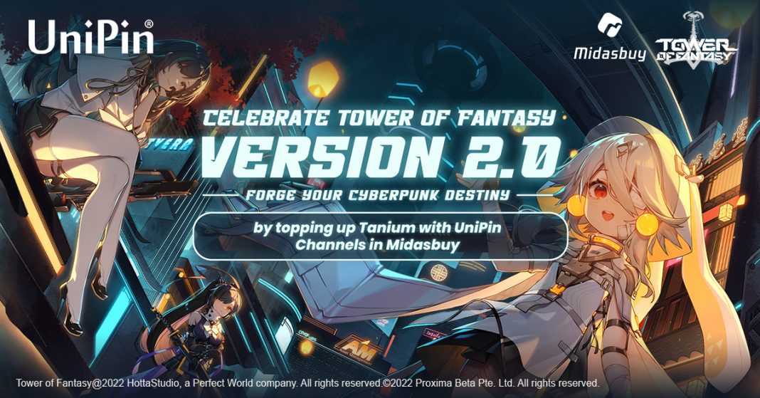 UniPin secara resmi menghadirkan Tower of Fantasy sebagai salah satu pilihan produk