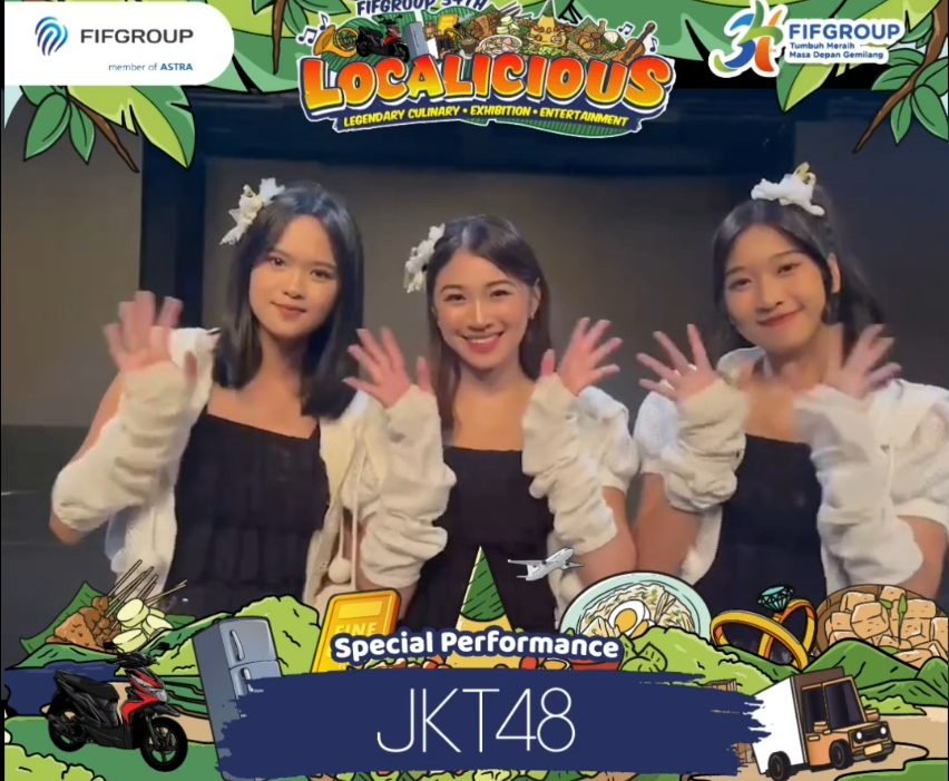 JKT48 menjadi salah satu idol grup yang ditunggu-tunggu para Wota (sebutan fans JKT48) dalam gelaran hari kedua FIFGROUP 34th LOCALICIOUS di Plaza Parkir Timur Senayan, Stadion Gelora Bung Karno (GBK)