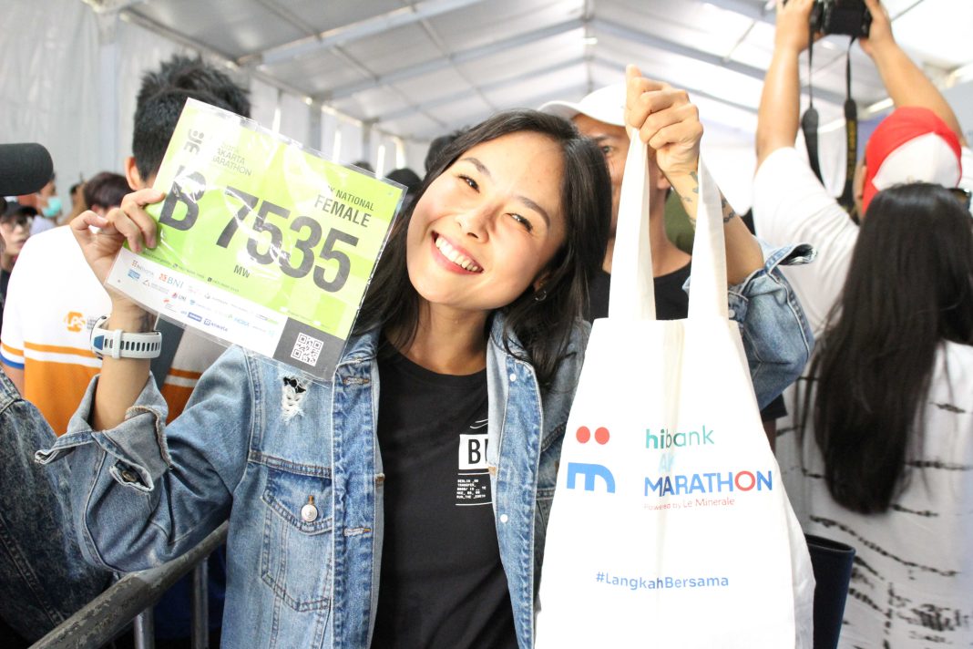 Seremoni Pengambilan Paket Lomba Hibank Jakarta Marathon Powered by Le Minerale