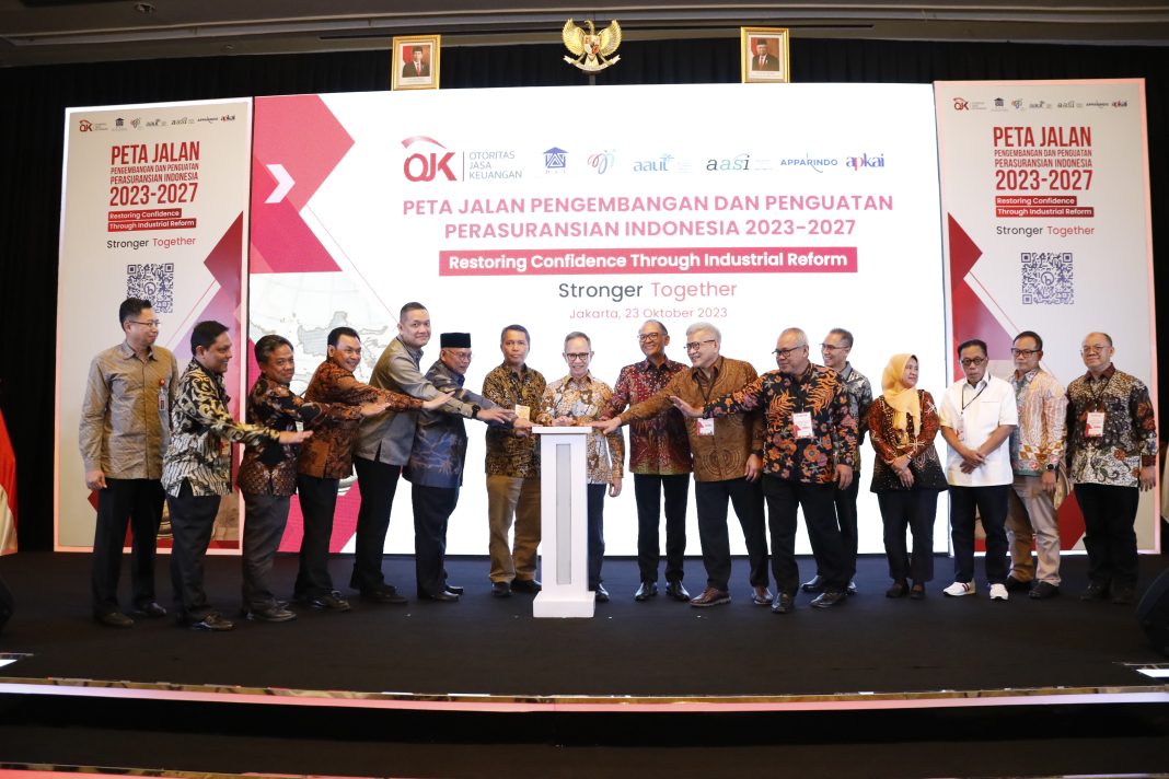 Otoritas Jasa Keuangan (OJK) secara resmi meluncurkan Peta Jalan Pengembangan dan Penguatan Perasuransian Indonesia 2023-2027