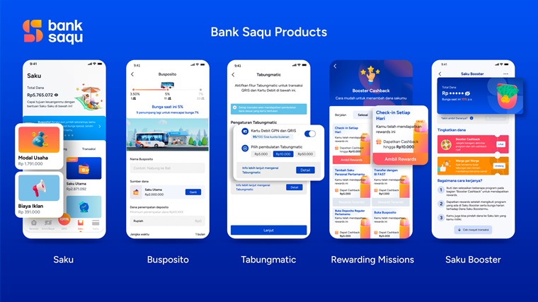 Bank Saqu tentu mempunyai fitur-fitur unggulan yang membedakannya dari aplikasi layanan perbankan digital lainnya. Foto: Astra