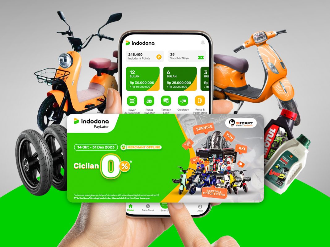 Indodana terus memperluas jangkauan pembayaran digital untuk offline merchant dengan menggandeng SITEPAT Digital Motoshop, penyedia jasa servis kendaraan bermotor dan listrik serta toko suku cadang.