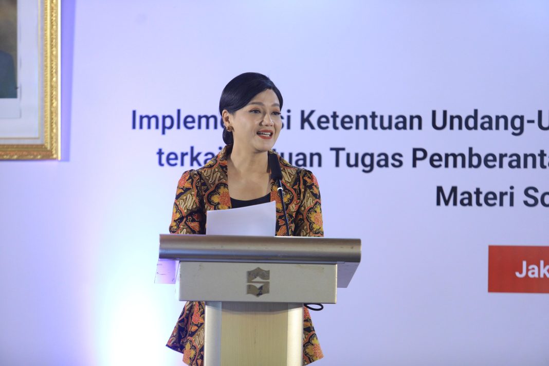 Kepala Eksekutif Pengawas Perilaku Pelaku Usaha Jasa Keuangan Edukasi dan Pelindungan Konsumen OJK Friderica Widyasari Dewi