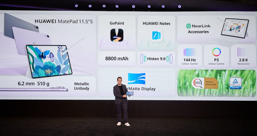 Huawei baru saja meluncurkan rangkaian produk canggih di Dubai, Uni Emirat Arab, termasuk wearables, audio, dan perangkat produktivitas seperti HUAWEI WATCH Fit 3, HUAWEI MateBook X Pro yang ditingkatkan, dan HUAWEI MatePad 11.5” S dengan PaperMatte Display terbaru